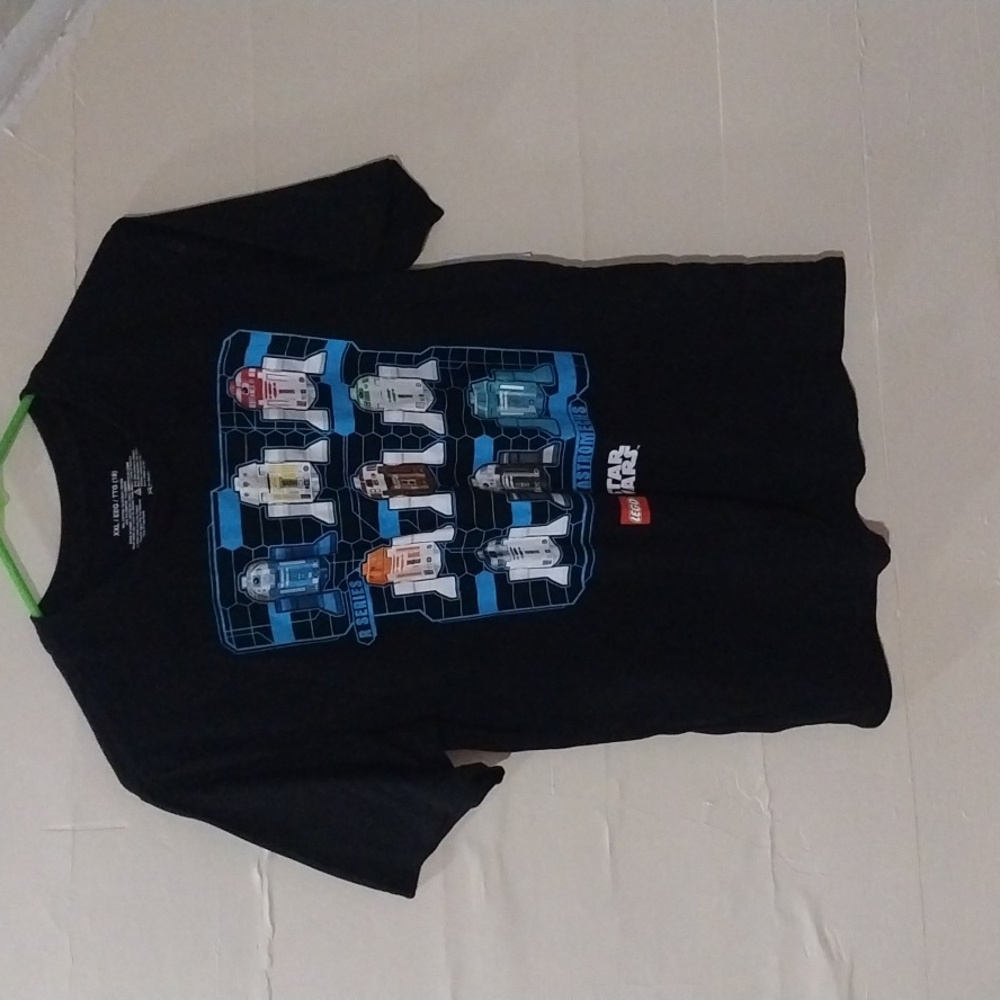 LEGO Star Wars Black T-Shirt with Droid Designs